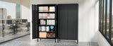 71 inches high metal storage locker with 4 adjustable shelves and 5 tiers, suitable for homes and T3421P312412