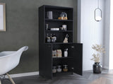 Home 2-Door Bookcase, Modern Storage Unit with Dual Doors and Multi-Tier Shelves B070137820