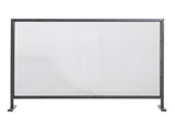 Regina 1-Panel Iron Fireplace Screen 38" x 30", Black Finish N775P386918B