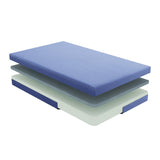 7inch Twin and Pillow Set Breathable Fabric Gel-Infused Memory Foam, Blue, B011P213349