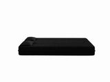 Modern Floor Sofa with 2 Pillows,Convertible Teddy Fabric Foam-Filled Sleeper Sofa Bed,15" Full Size 99571556