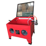 ZUN 25 Gallon Bench Top Air Sandblasting Cabinet Sandblaster Blast Large Cabinet Red 64011579