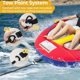 Inflatable Towable Tube for Boating with Drainage 32441709