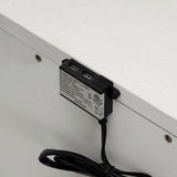 Classic White Color 1pc Nightstand Bedroom Furniture Solid wood Nickel Hanging Pulls 2-Drawers B011P230000