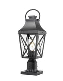 Outdoor Post Light,Lamp Post Light Fixture,Post Lantern with Pier Mount Base,Textured W2714P218546