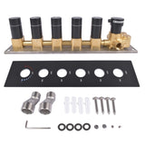 5-Function Black Brass Shower Diverter Thermostatic Valve Shower Diverter Valve Constant Temperature 28674167