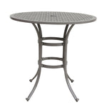 ZUN 42 Inches Cast Aluminum Round Bar Table B010119306