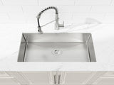 Stainless Steel Kitchen Sink, 33x19 Drop In Single Bowl, Undermount Handmade Sink in Dark Gray, 31436810