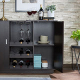Espresso 2-Door Wine Cabinet B062P209331