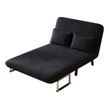 39 Convertible Chair Bed, Tri-Fold Sofa Bed with Adjustable Backrest & Pillow, Leisure Chaise W1767P192815