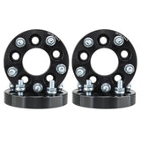 4pcs 1" Thick 5x100 to 5x114.3 Wheel Adapters 12x1.5 5x4.5 Black Spacers 15429016