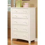 Contemporary White 1pc Chest of Drawers Plywood Pine Veneer Bedroom Furniture HS00F4239-ID-AHD
