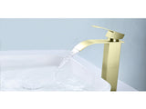 Waterfall Spout Single Handle Bathroom Sink Faucet 38850385