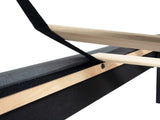 Queen Size Upholstered Platform Bed Frame with Modern Button Tufted Linen Fabric Headboard, No Box W311P195302