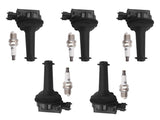 5 Ignition Coils & Spark Plugs fit for Volvo C70 S60 S70 S80 V70 XC70 XC90 UF341 79228270