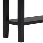 ZUN U_STYLE Contemporary High-Quality Entryway Console Table with 4 Spacious Drawersm,1 Practical Bottom N711P218638B