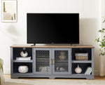 ZUN Modern Farmhouse TV Media Stand, Large Home Entertainment Console, for TV Up to 80'', with Open 24407037