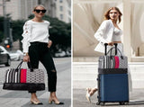 Canvas Weekender Bag, Overnight Travel Carry On Duffel with Shoe Pouch and Toiletry 85417384