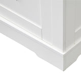 39" Sliding Barn Door Buffet Sideboard Cabinet Coffee Bar with and 2 Drawers, Coffee W2948P245259