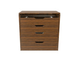 3-in-1 Vanity Desk with Flip Top Lighted Mirror & Storage Stool, Compact Makeup Dressing Table for 32529191