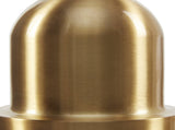 Bell Shaped Glass Pendant Gold/Clear Dia.13" B035P264532