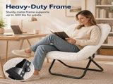 Comfy Chair for Adults, Soft Faux Fur Folding Lounge, Flexible Reading Chair for Teens, Large Size 06740930