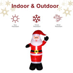 ZUN 8ft with 4 String Lights Inflatable Garden Santa Claus Decoration 17564043