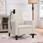 ZUN Recliner Chairs for Adults, Adjustable Recliner Sofa with Mobile Phone Holder & Cup Holder, Modern W680131613