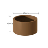 Heavy Duty Corten Steel Round Raised Garden Bed Kit 15.5" Dia. x 12" H. Pre-Rusted Metal Planter W3077P276889