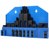 58Pc T-Slot Clamping Kit Mill Machinist Set With T-slot cleaner and Tightening Wrench W465P215021