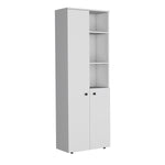 ZUN White 2-Door Kitchen Cabinet B062P175031