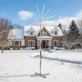 8.3FT Lighted Firework Light with Stand Christmas Decorations, Lighted Holiday Decor with 180 RGB 59653890