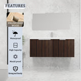 48 Inch Bathroom Cabinet With Resin Sink,Soft Close Doors,Float Mounting Design W999P206328