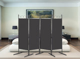 5.74FT 4-Fold Top With Shape 160g Polyester Cloth Plastic Feet Carbon Steel Frame Foldable Screen 87841524