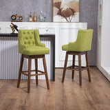 ZUN COOLMORE Bar Stools Set of 2 Counter Height Chairs with Footrest for Kitchen, Dining Room And 360 W395P164043