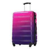 Hardshell Luggage Sets 3 Piece Gradient Color Expandable Suitcase with Spinner Wheels and TSA Lock N732P184448Z