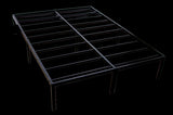 Modern Twin Steel Black Platform Foundation B047P321301