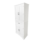 ZUN Bathroom Storage Cabinet with Doors and Drawer, Multiple Storage Space, Adjustable Shelf, White 47035858