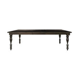 Transitional Style Grayish Brown Finish 1pc Dining Table Draw Leaf Birch Veneer Traditional Dining B01152302