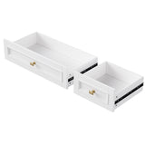 K&K 52'' Kitchen Island with Drop Leaf, Embossed Texture Kitchen Island on Wheels with Spice Rack, N707P195393W