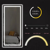 LED Mirror Full Length Mirror with Lights Wide Standing Tall Full Size Mirror for Bedroom Giant Full W2709P178789