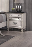 Beautiful Two-Tone Finish 1-Pc Nightstand End Table Two Storage Drawers Bedroom Furniture B011P155308