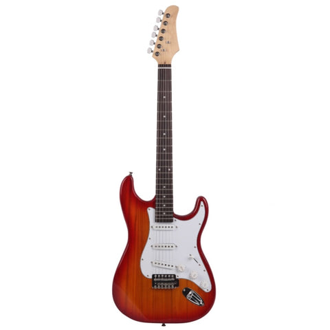 ZUN Rosewood Fingerboard Electric Guitar Sunset Red 14239211