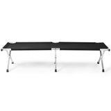 Portable Folding Camping Cot with Carrying Bag Army Black 23448879