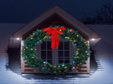 60in Pre-lit Christmas Wreath, Lighted Artificial Xmas Wreath with 220 Warm & Multi-color Lights and 41146835