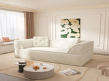 3-in-1 Convertible Sofa Bed, 79.5" Modern Deep Seat Couch with 2 Pillows, 3-Seater Sofa, Sparkling W3219P369307