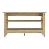 Misuri Storage Bench, Four Legs, Two Open Shelves -Light Oak B20091960