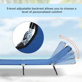 ZUN Folding Lounge Chairs / beach chair （Prohibited by WalMart） 86063559