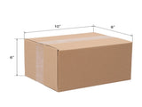 50pcs 10 "x 8" x 6 " thick 3mm corrugated cardboard box in kraft paper color 77853578