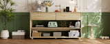 TREXM Console Table for Entryway, Vintage Entryway Table with Drawers and Shelves, Perfect Console N715P233434D